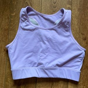 Purple NVGTN sports bra